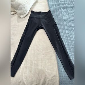Beyond yoga size, medium, black, and lace leggings